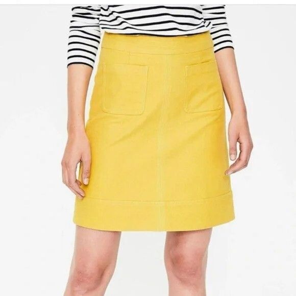 Boden Dresses & Skirts - Boden A Line Mini Skirt Womens Size 12L Pocket Preppy Academia Workwear